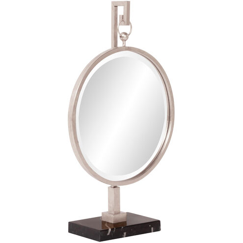 Medallion 30 X 18 inch Bright Silver Leaf Table Mirror