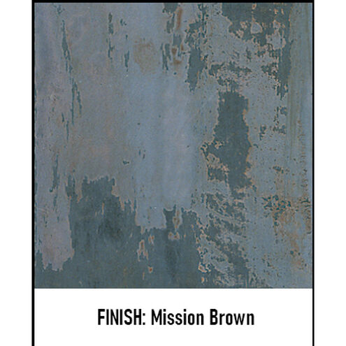 Mission 1 Light 6.62 inch Mission Brown Wall Mount Wall Light in Cream, T-Bar Overlay