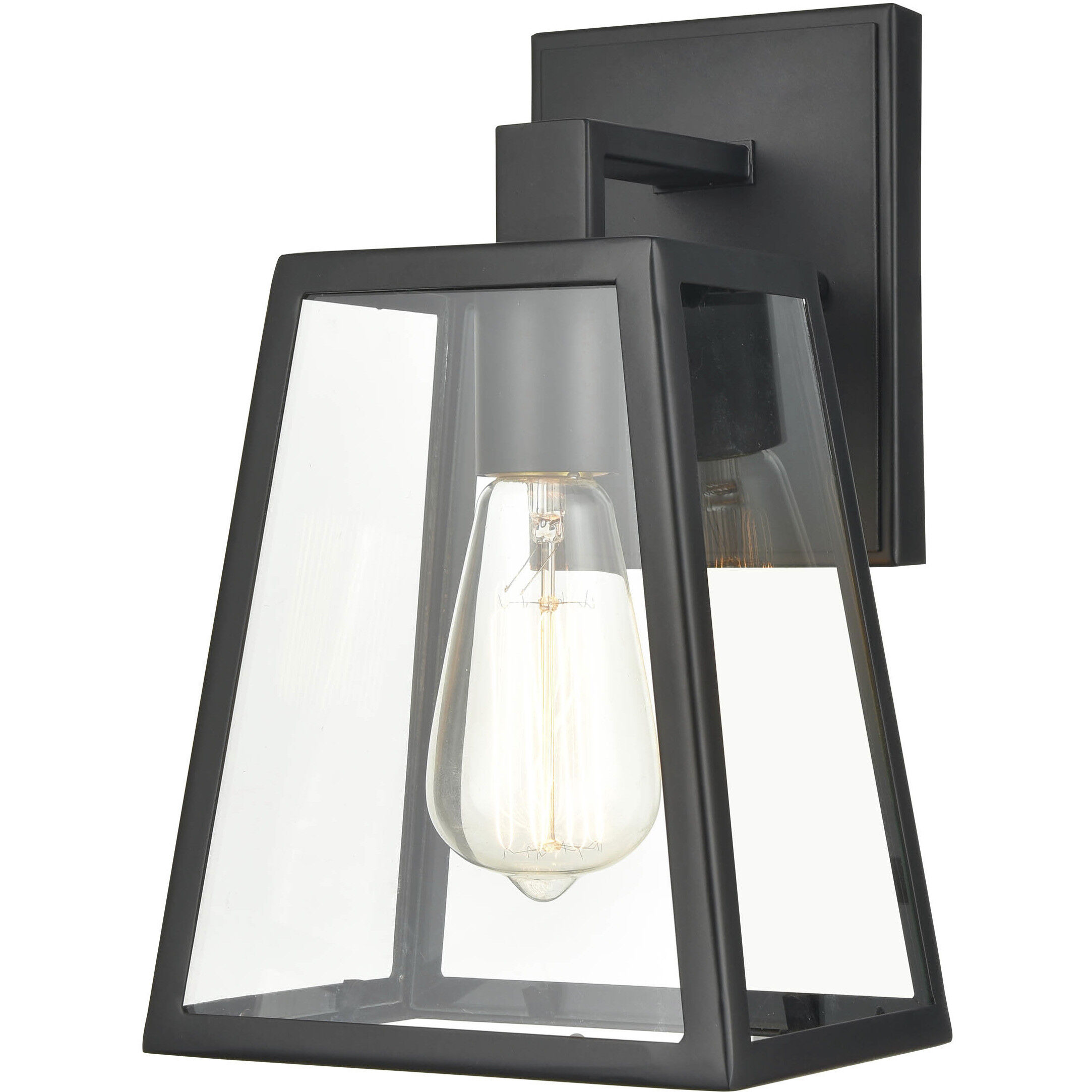 Grant 1 Light 11.25 inch Powder Coated Black Outdoor Wall Sconce