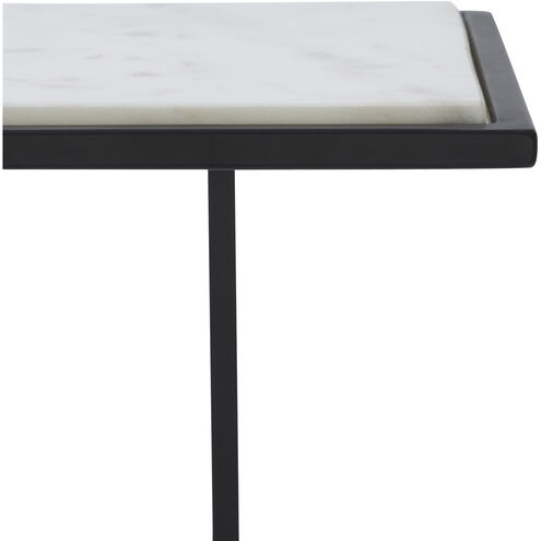 Danica 24 X 8 inch Matte Black Side Table
