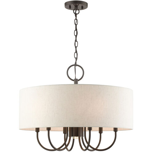 Blossom 7 Light 24 inch English Bronze Pendant Chandelier Ceiling Light
