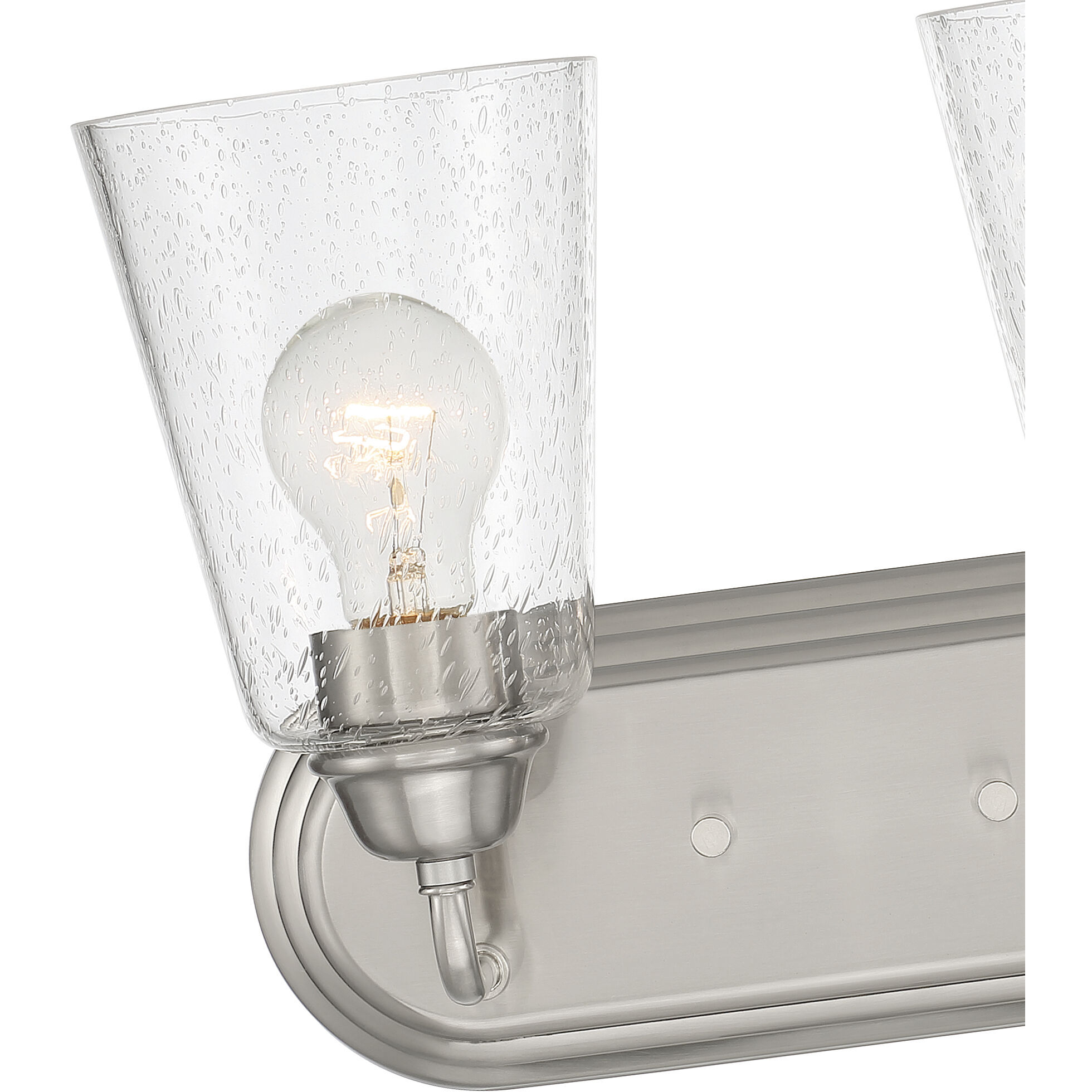 Zane 2 Light 12.5 inch Brushed Nickel Vanity Light Wall Light