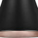 Rondo LED Black Cord Pendant Ceiling Light
