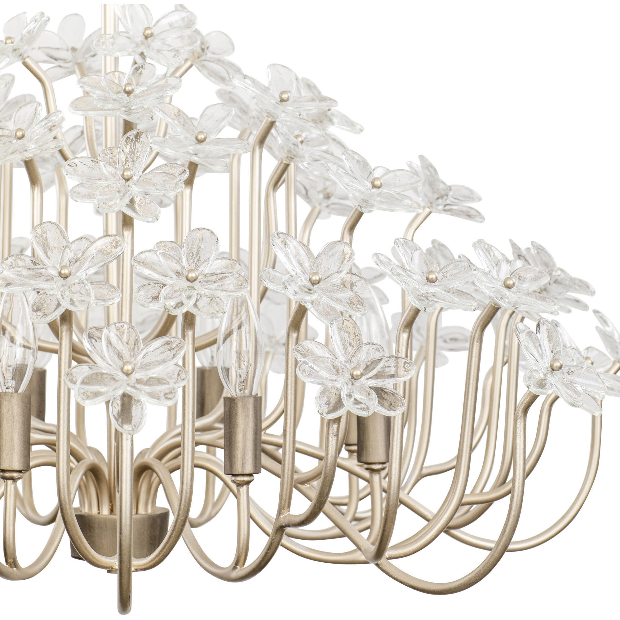 Wildflower 8 Light 32 inch Gold Dust/Artifact Chandelier Ceiling Light, Smithsonian Collaboration