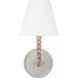 C&M by Chapman & Myers Fiona 1 Light 6.29 inch Aged Pewter Wall Sconce Wall Light