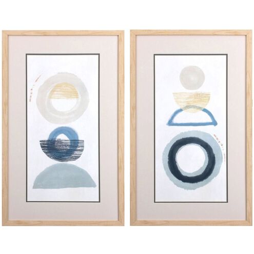 Abstract Collection Blue Framed Art