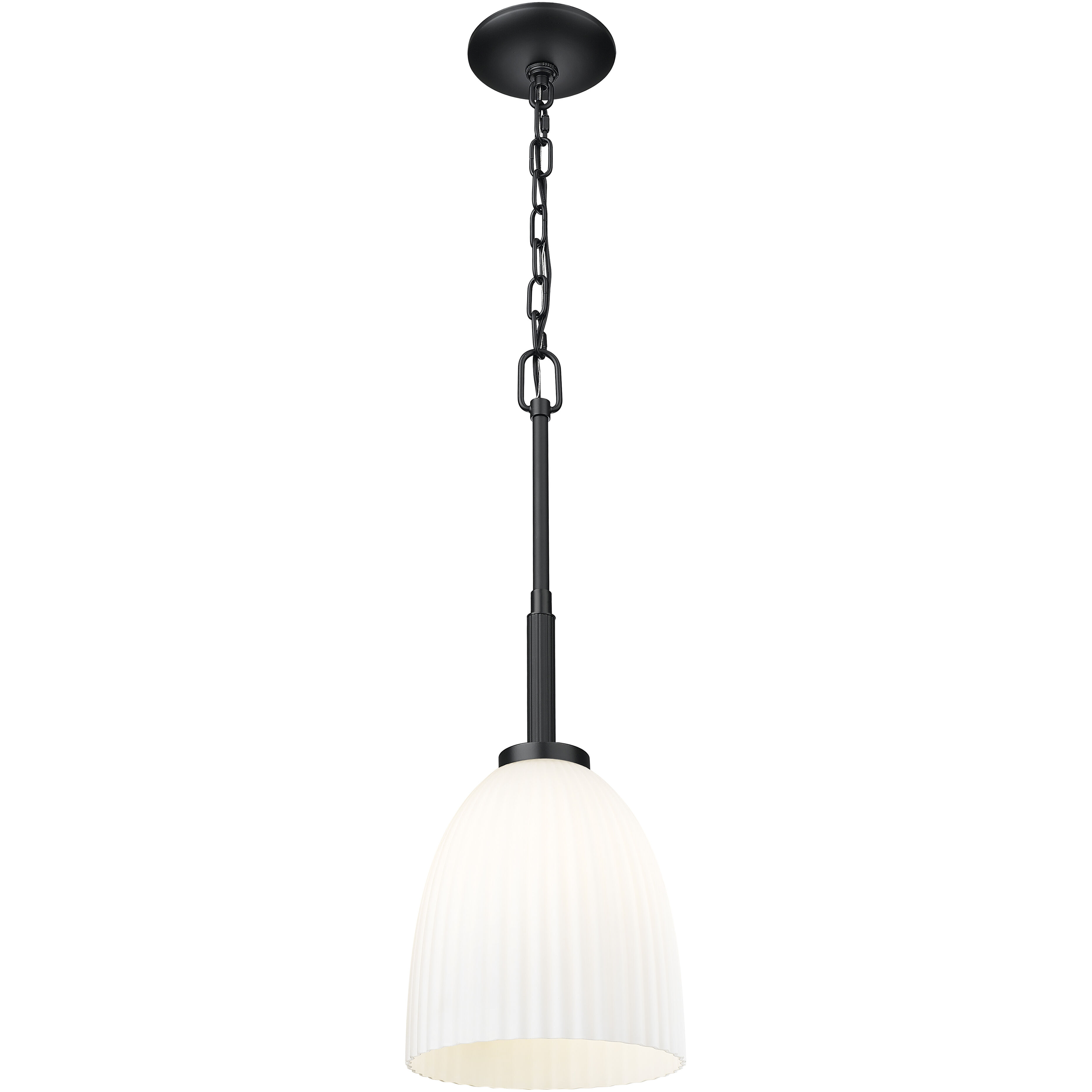 Naya 1 Light 8 inch Matte Black Pendant Ceiling Light