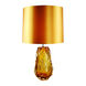 Valencia 30 inch 100.00 watt Clear Burnt Orange Glass Table Lamp Portable Light
