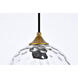 Cashel 1 Light 8 inch Brass Pendant Ceiling Light