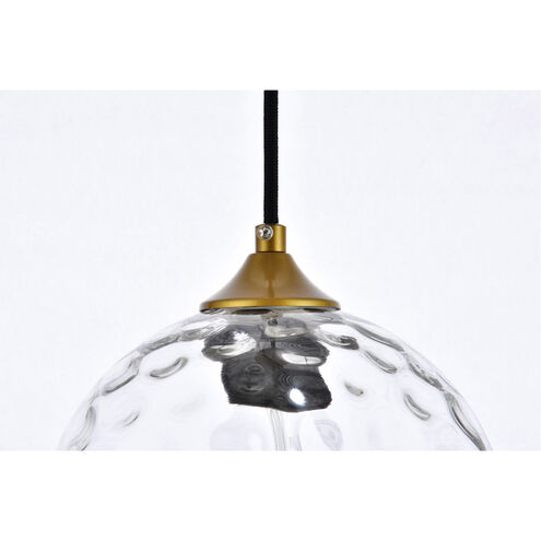 Cashel 1 Light 8 inch Brass Pendant Ceiling Light