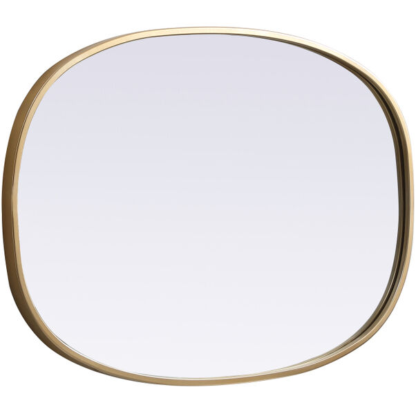 Brynn 30 X 20 inch Brass Mirror in 20 x 30