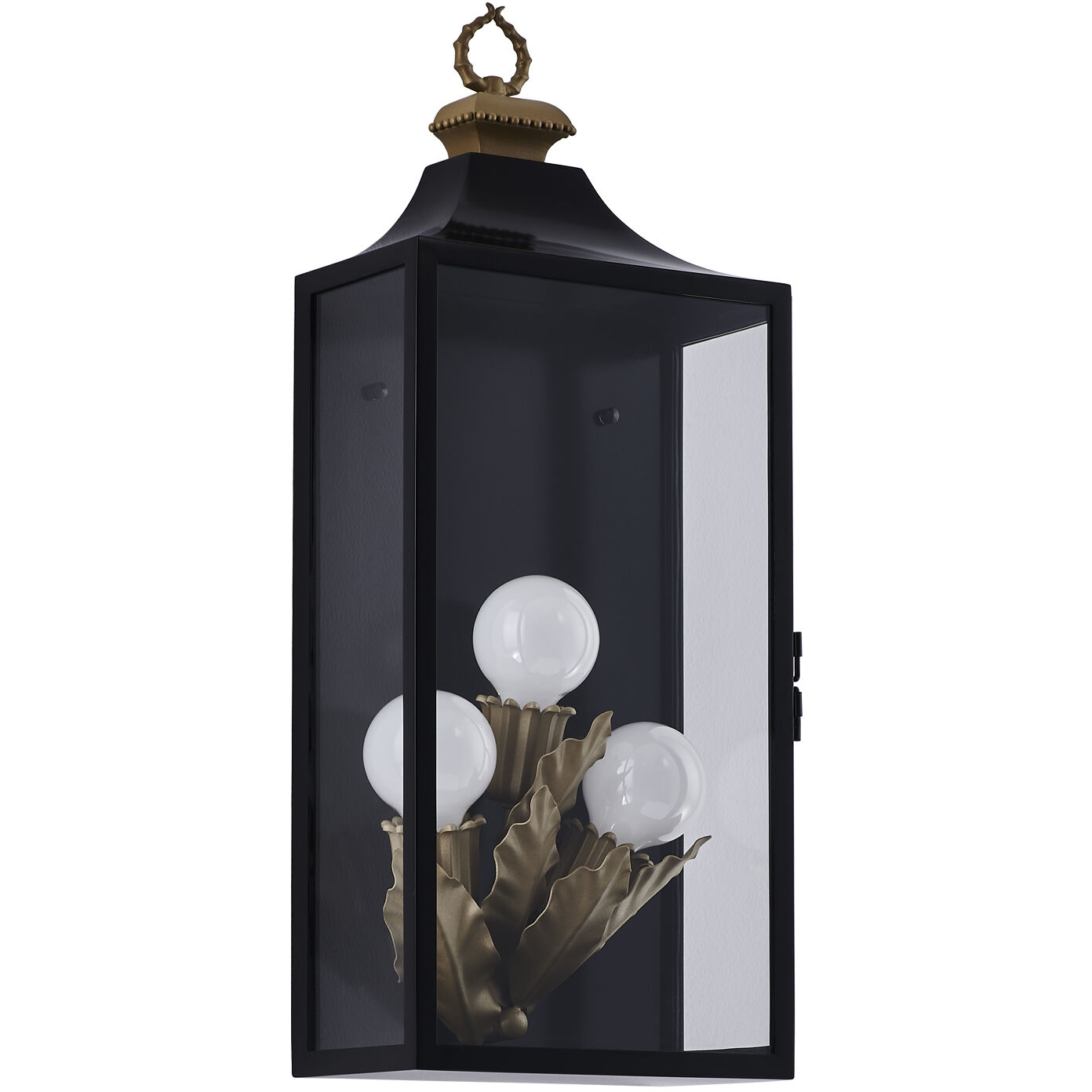 Marge 3 Light 27 inch Matte Black Outdoor Wall Sconce