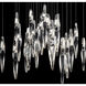 Beyond Kindjal LED 28 inch Polished Nickel Multi-Light Pendant Ceiling Light, Square Canopy