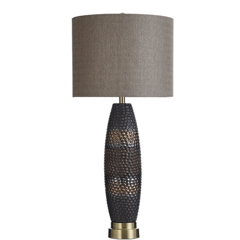 Signature 37 inch 150.00 watt Charcoal, Copper/Gold, Silver, Brown/Grey Table Lamp Portable Light