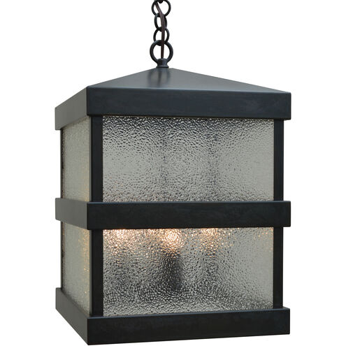 Barcelona 4 Light 12 inch Verdigris Patina Outdoor Pendant in White Opalescent