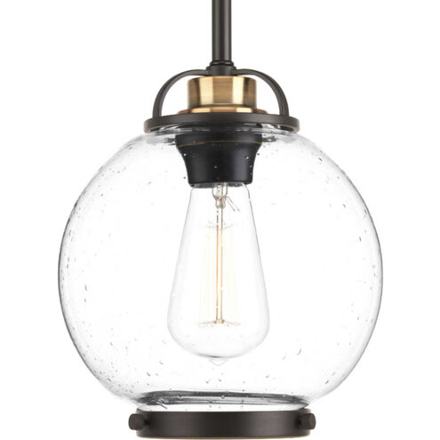 Chronicle 1 Light 8 inch Antique Bronze Mini-Pendant Ceiling Light, Design Series