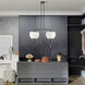 Manorwood 2 Light 35 inch Bronze Linear Chandelier Ceiling Light