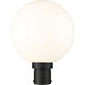 Laurent 1 Light 15.75 inch Black Outdoor Post Mount Fixture