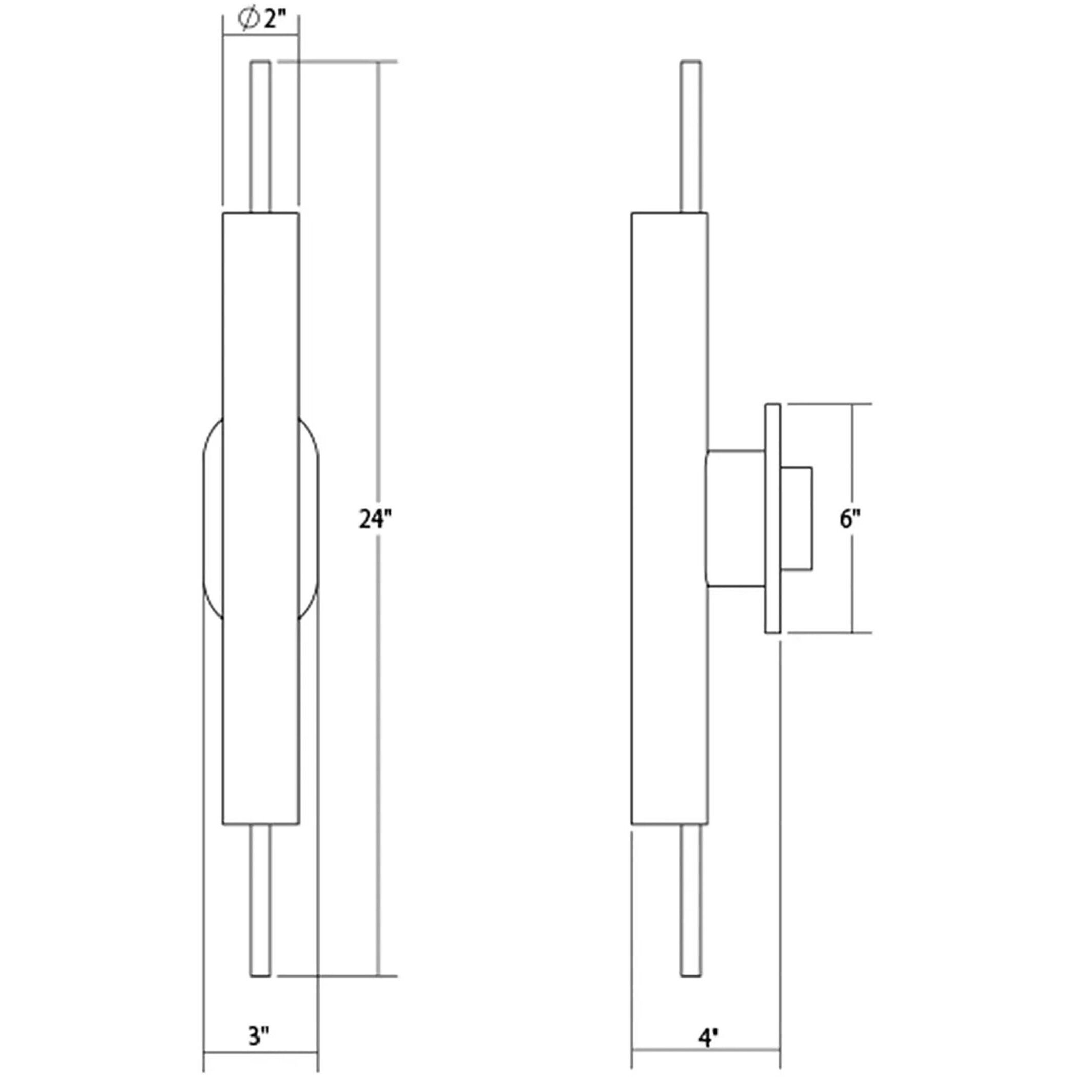 Piccolo Encore LED 2 inch Satin Nickel ADA Wall Sconce Wall Light