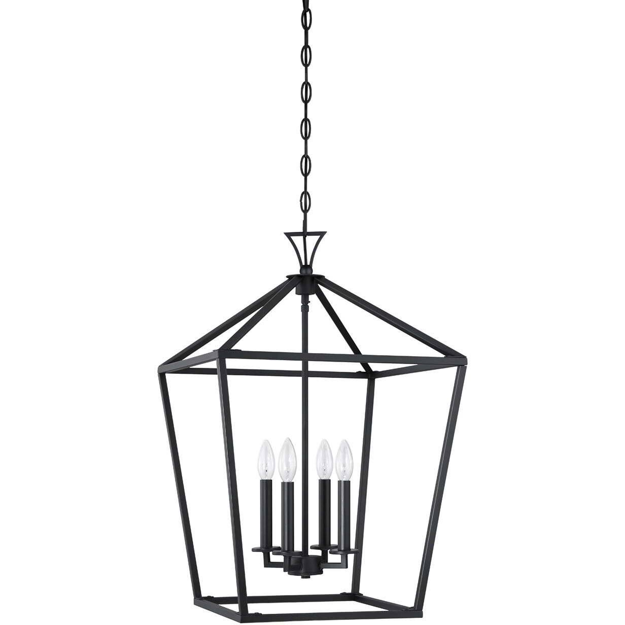 Townsend 4 Light 17 inch Matte Black Pendant Ceiling Light, Essentials