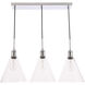 Hugh 3 Light 36 inch Chrome Pendant Ceiling Light