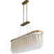 Lafayette 6 Light 48 inch Havana Gold Linear Pendant Ceiling Light