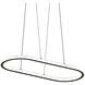 Luna LED 33.5 inch Satin Black Pendant Ceiling Light in 3000K