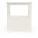 Mabel Marble 1 drawer Nightstand in White