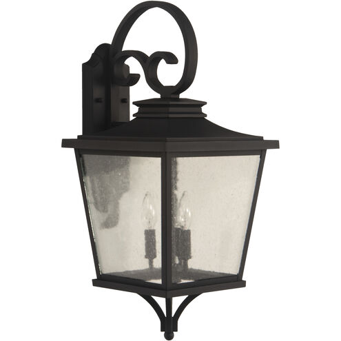 Tillman 3 Light 27 inch Textured Black Outdoor Wall Mount in Textured Matte Black