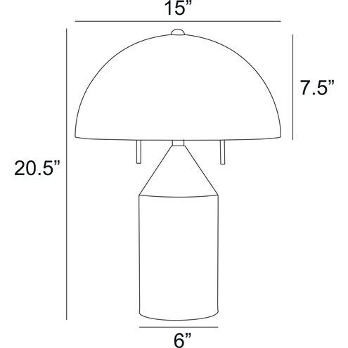 Ranae 21.5 inch 60.00 watt White Table Lamp Portable Light