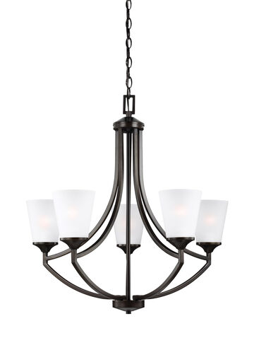 Hanford 5 Light 28 inch Bronze Chandelier Ceiling Light