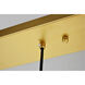 Baxter 5 Light 42 inch Brass Pendant Ceiling Light