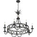 Hearst 8 Light 33 inch Black Tourmaline Chandelier Ceiling Light