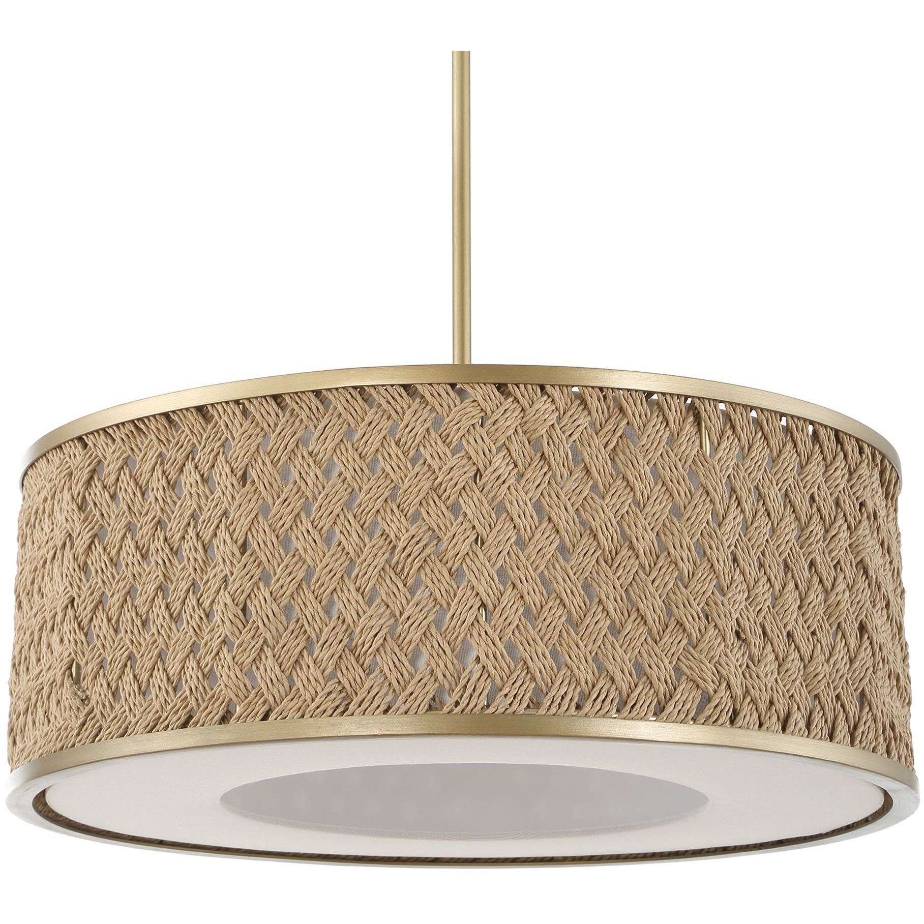 Pinchot 4 Light 22.25 inch Brushed Matte Gold Pendant Ceiling Light