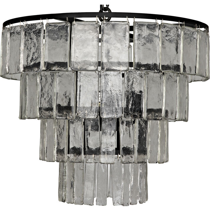 Carnegie 4 Light 20 inch Black Chandelier Ceiling Light, Medium