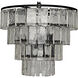 Carnegie 4 Light 20 inch Black Chandelier Ceiling Light, Medium