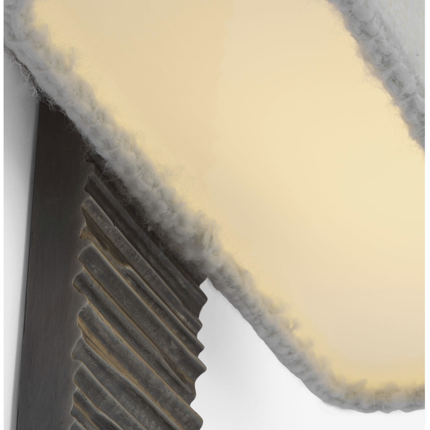 Anne-Marie Barton Fumar Tail Sconce Wall Light in Ridged Graphite