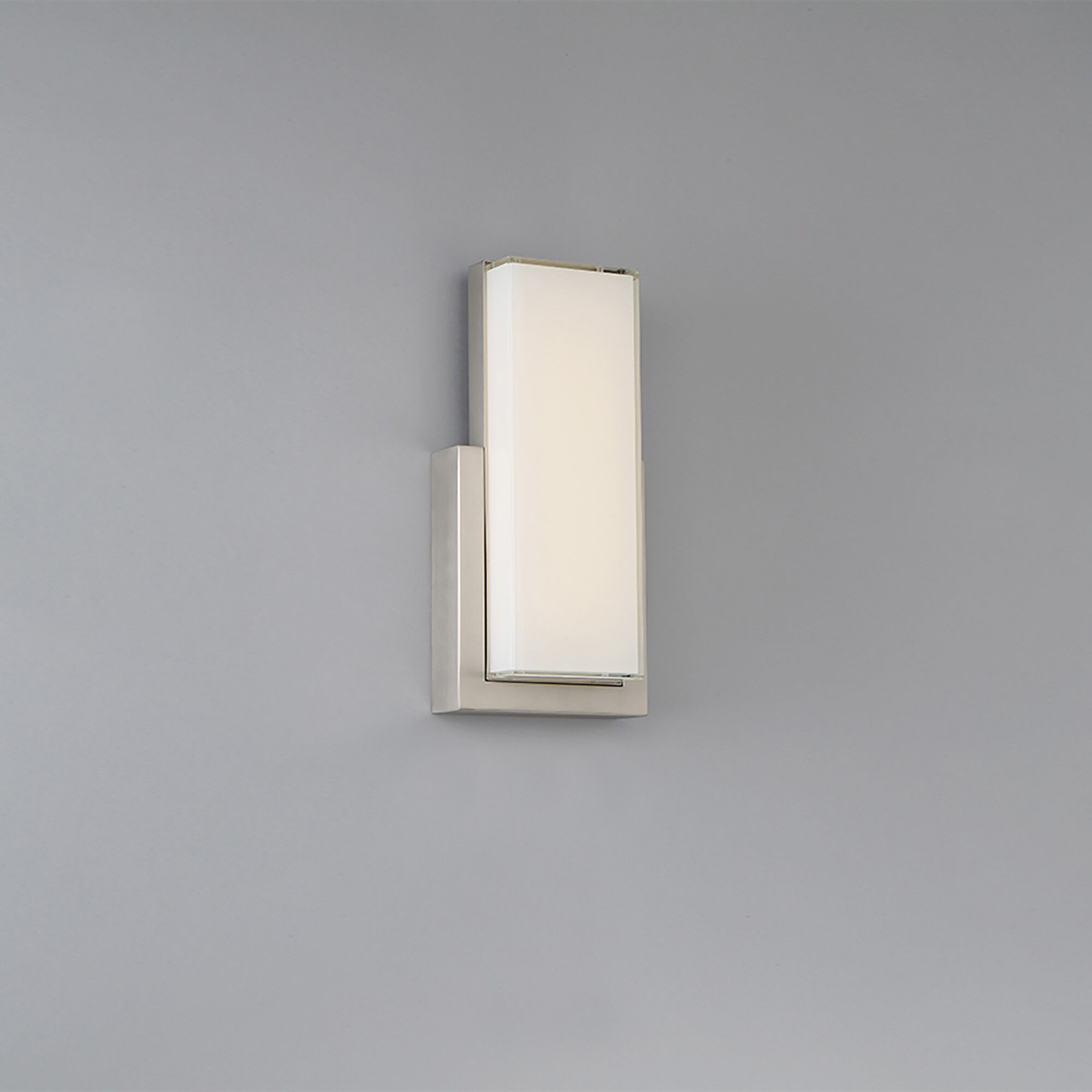 Corbusier LED 7.13 inch Satin Nickel Bath Vanity & Wall Light, dweLED
