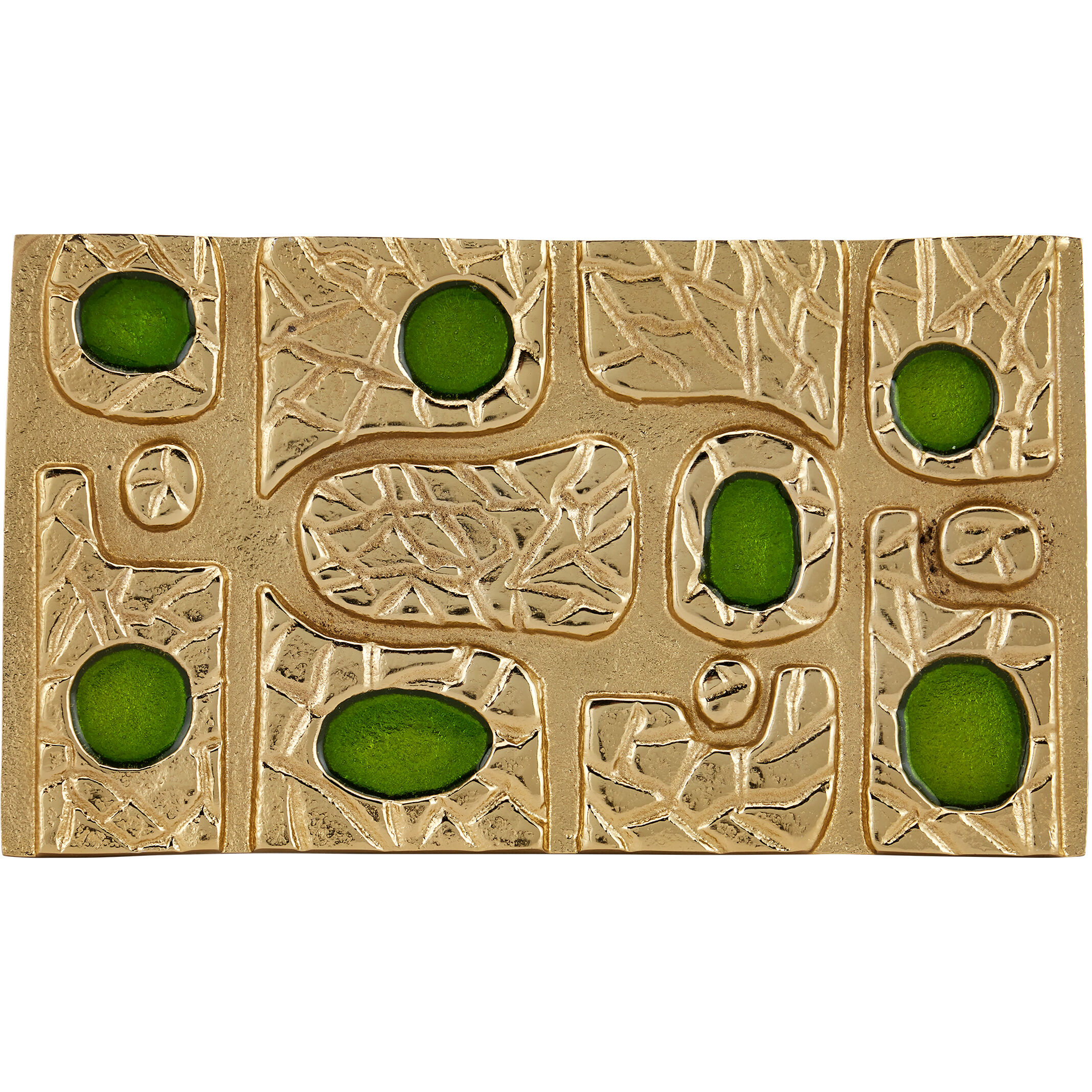 Beau Monde 8.5 inch Gold/Green/Black Box