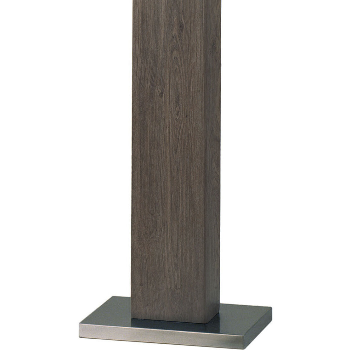 Half Moon 63 inch 100.00 watt Charcoal Gray and Brushed Nickel Floor Lamp Portable Light