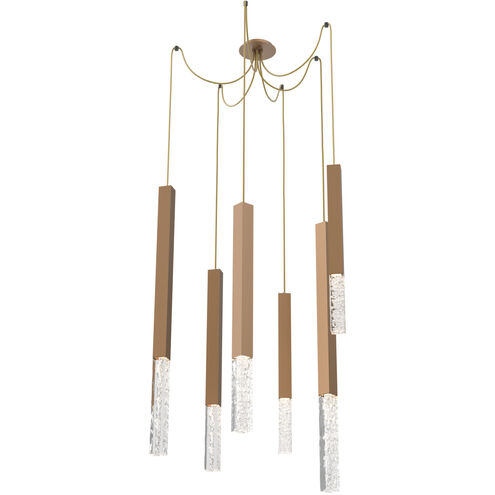 Axis LED 11 inch Novel Brass Swag Multi-Pendant Ceiling Light in 2700K LED, XL
