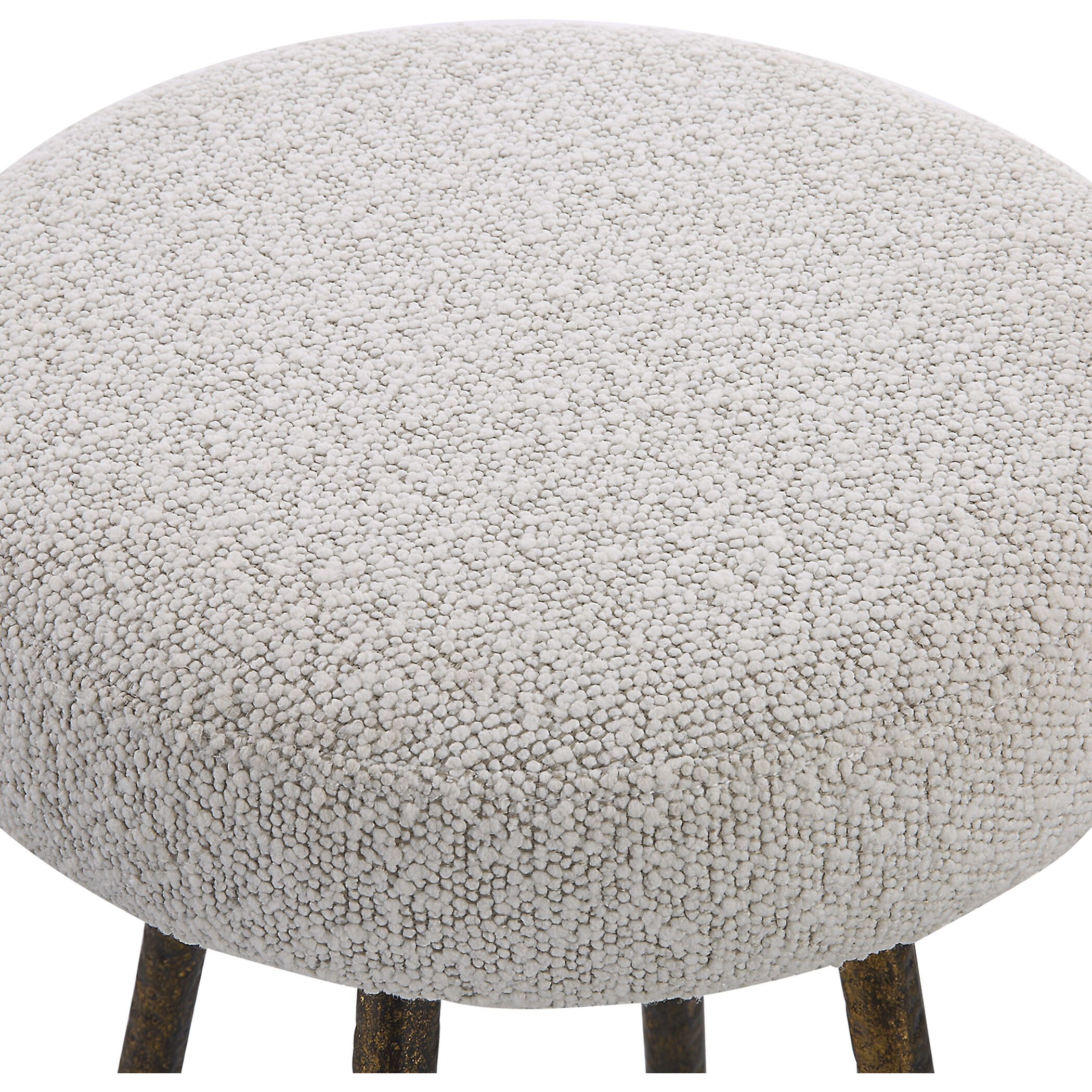 Braven 26 inch Metallic Gold with White and Gray Counter Stool