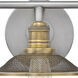 Rigby LED 27 inch Antique Nickel with Heritage Brass Vanity Light Wall Light