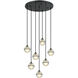 Misty 7 Light 19.25 inch Matte Black Pendant Ceiling Light