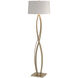 Almost Infinity 59.5 inch 150 watt Soft Gold Floor Lamp Portable Light in Flax