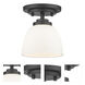 Ashton 1 Light 6 inch Bronze Flush Mount Ceiling Light in 1.32