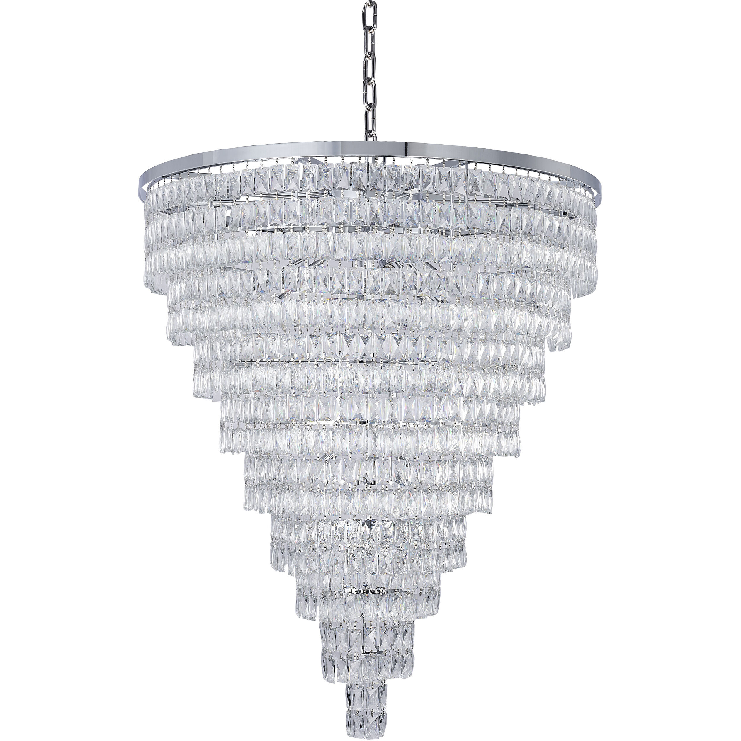 Canada 32 Light 42 inch Chrome Chandelier Ceiling Light