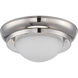 Poke LED 6.5 inch Polished Nickel Flush Mount Ceiling Light