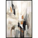 Japandi White and Black and Brown and Orange Canvas