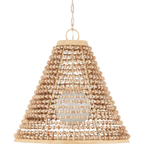 Pendulum 1 Light 25.5 inch Natural/Coco Cream/White Pendant Ceiling Light